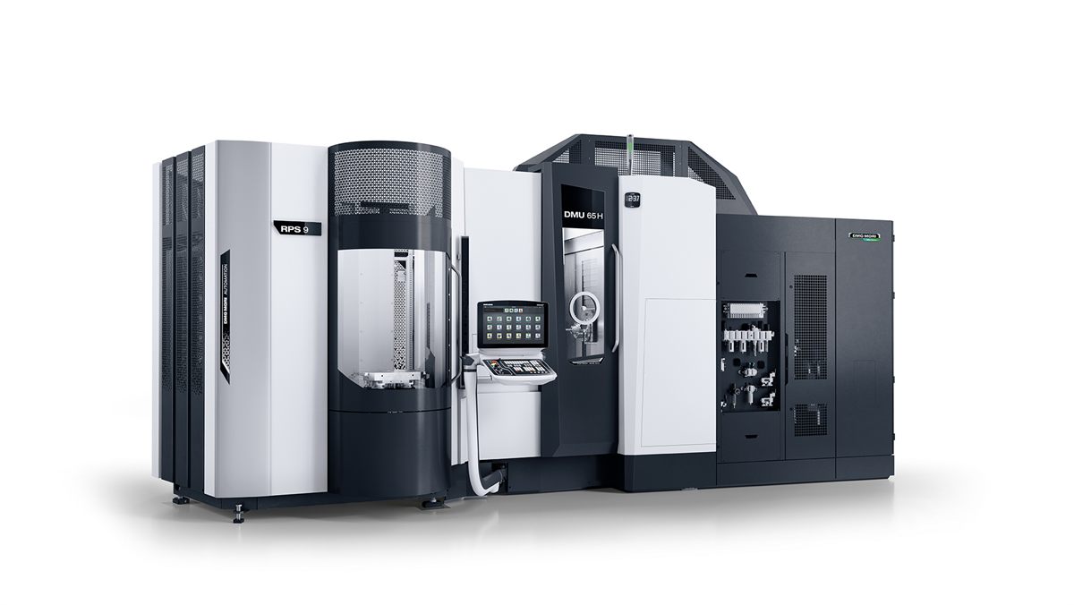 DMG MORI DMU 65 H monoBLOCK と自動搬送システムRPS 9